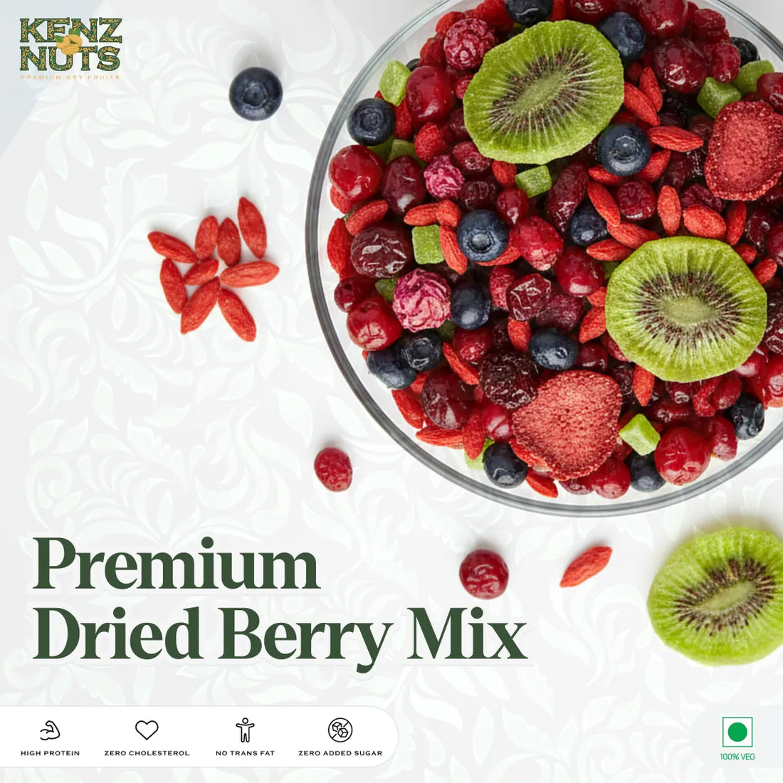 Premium Dried Berry Mix – Everyday Antioxidant | KenzNuts