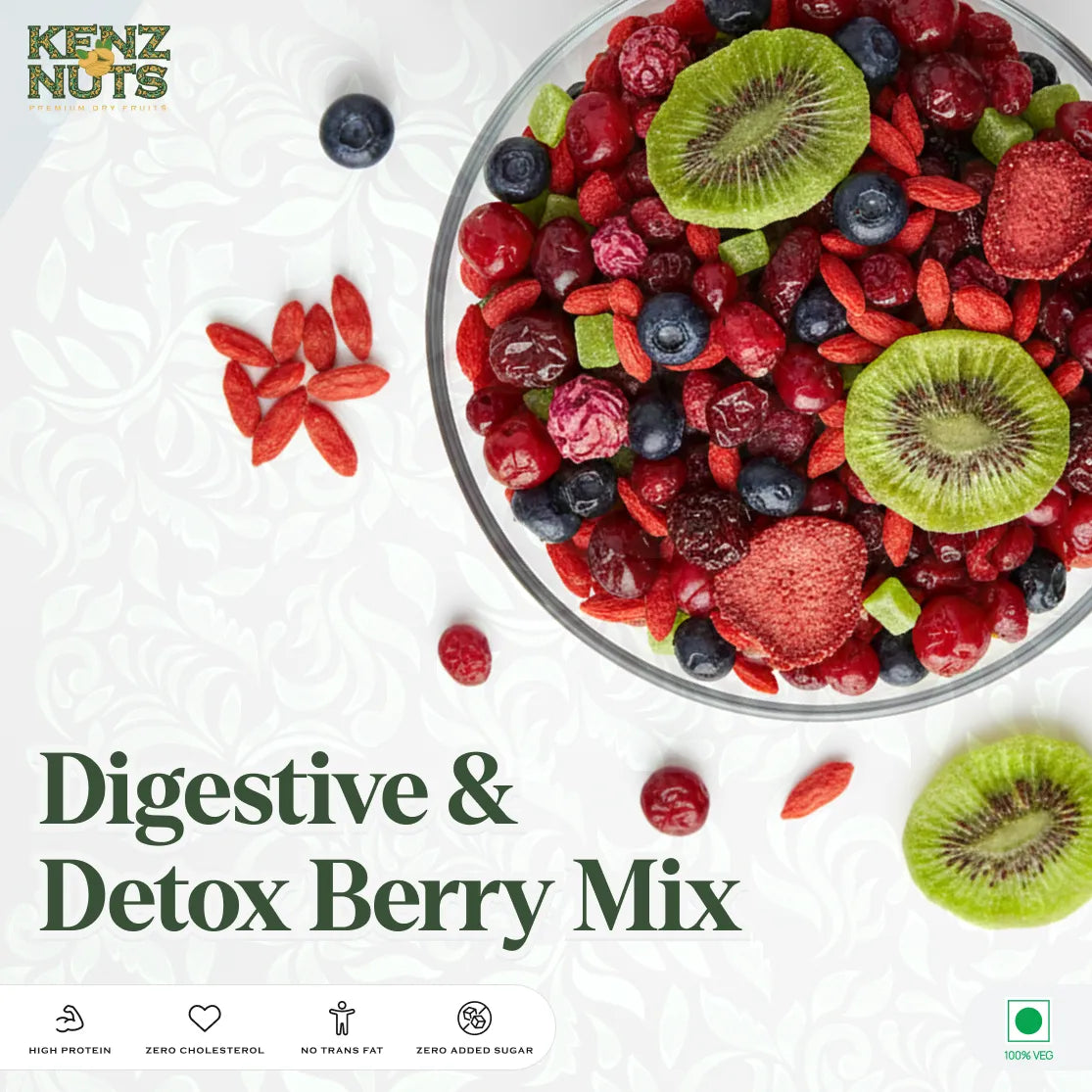 Digestive & Detox Berry Mix | KenzNuts