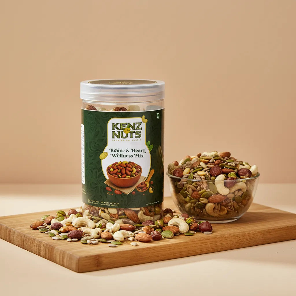 Brain & Heart Wellness Mix – Roasted & Salted | KenzNuts